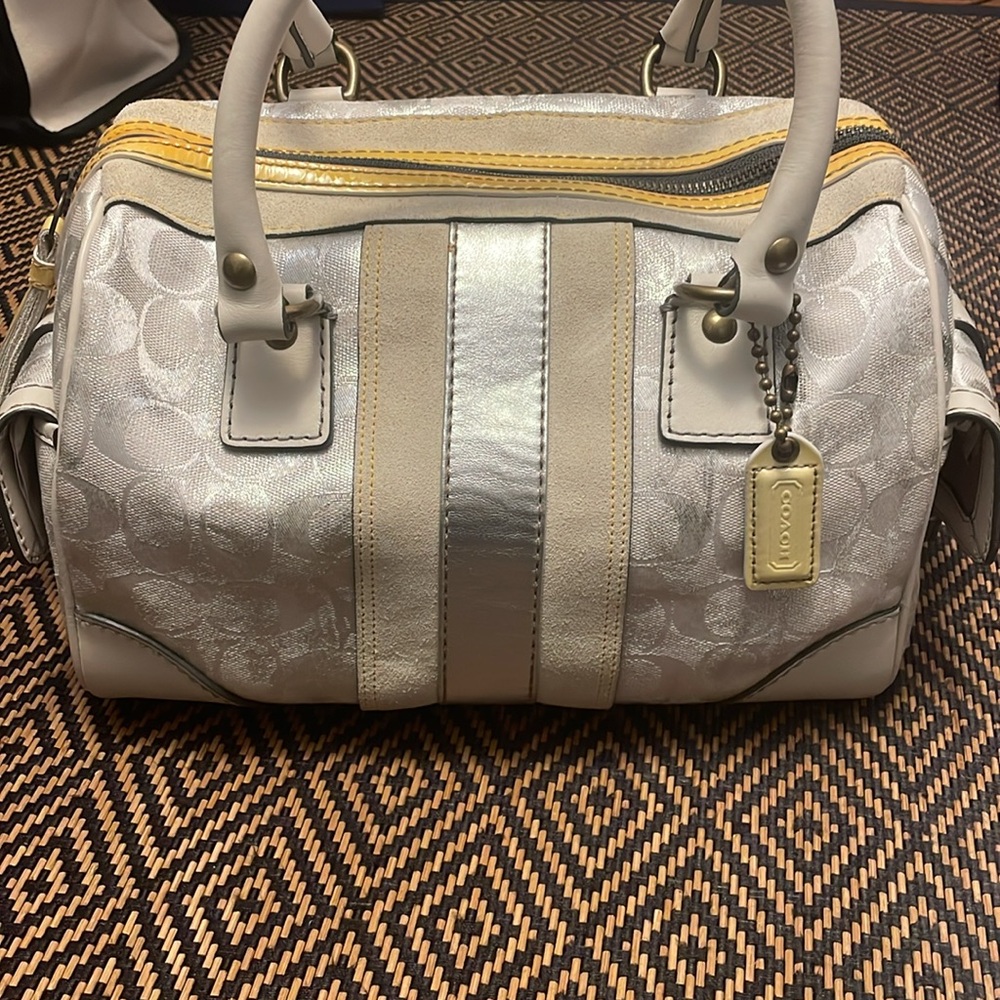 Vintage Y2K Coach Signature Print Tie Dye satchel 2186 Soho speedy doctor bag - Picture 2 of 14